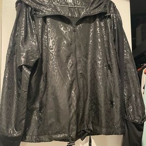 EUC zyia Leopard Bomber Jacket Large